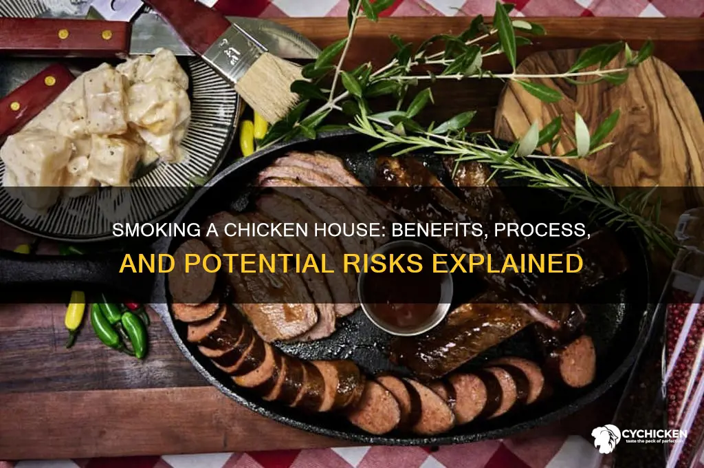 what does smoking a chicken house do