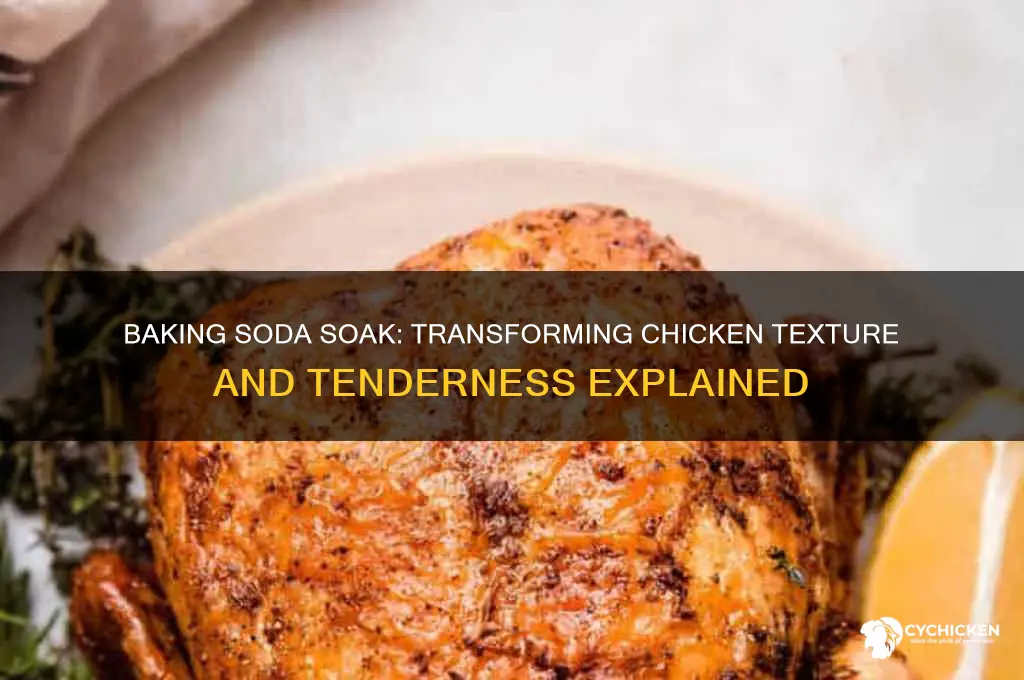 what does soaking chicken in baking soda do