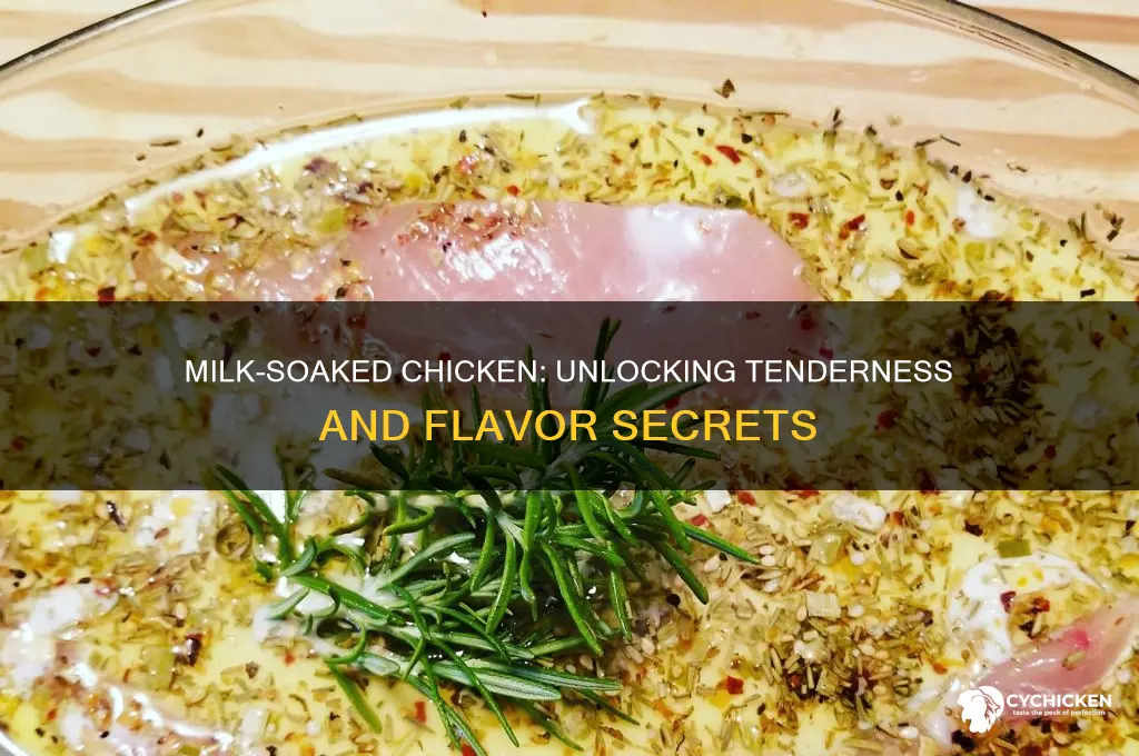 what does soaking your chicken in milk do