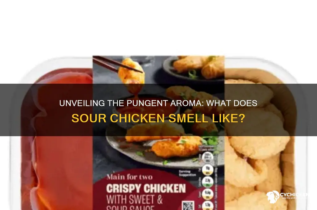 what does sour chicken smell like