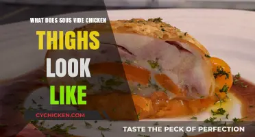 Perfectly Cooked Sous Vide Chicken Thighs: Appearance and Texture Explained
