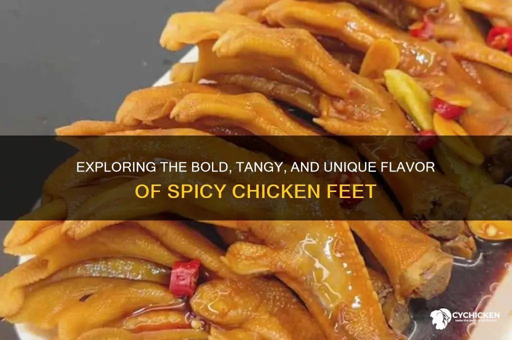 what does spicy chicken feet taste like