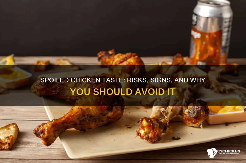 what does spoled chicken taste like