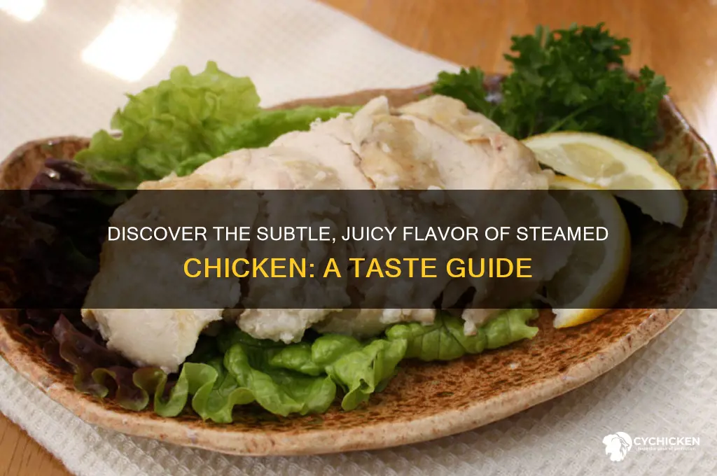 what does steamed chicken taste like