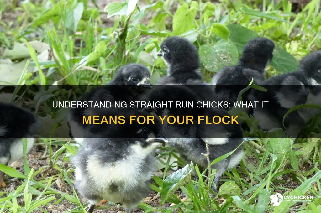 what does straight run mean when ordering chicks