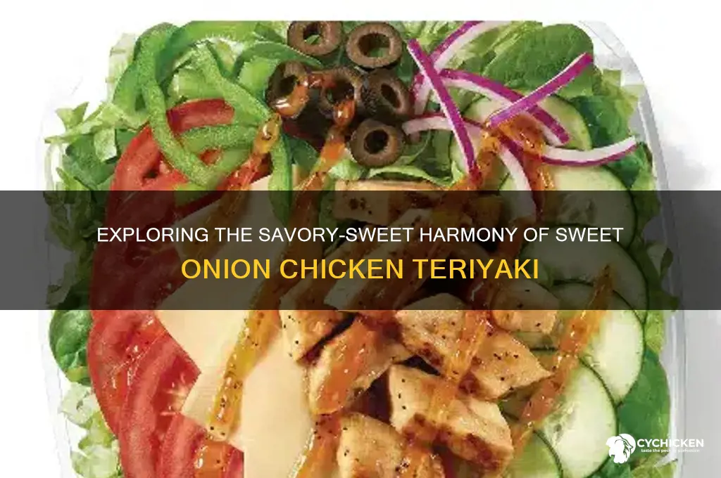 what does sweet onion chicken teriyaki taste like