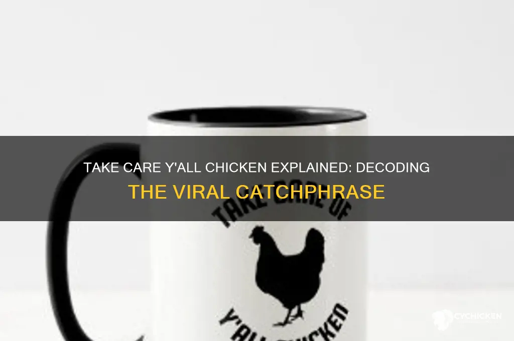 what does take care yall chicken mean