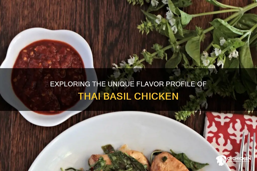 what does thai basil chicken taste like