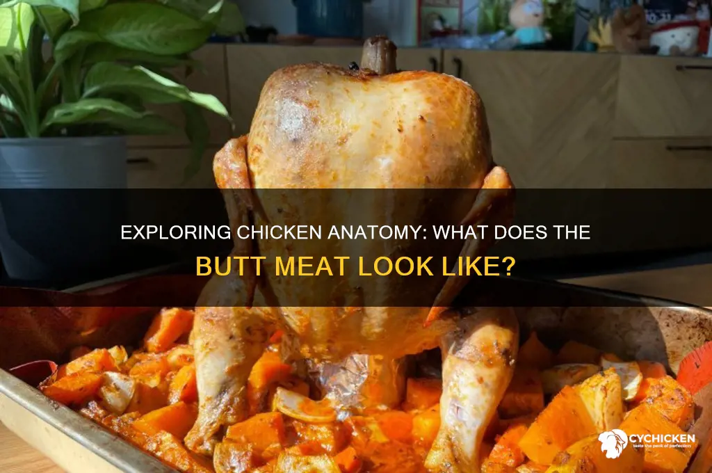 what does the chicken butt meat look like