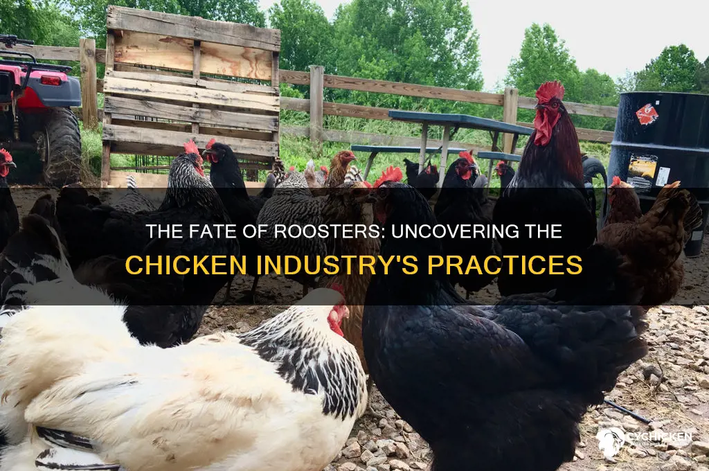 what does the chicken industry do with roosters