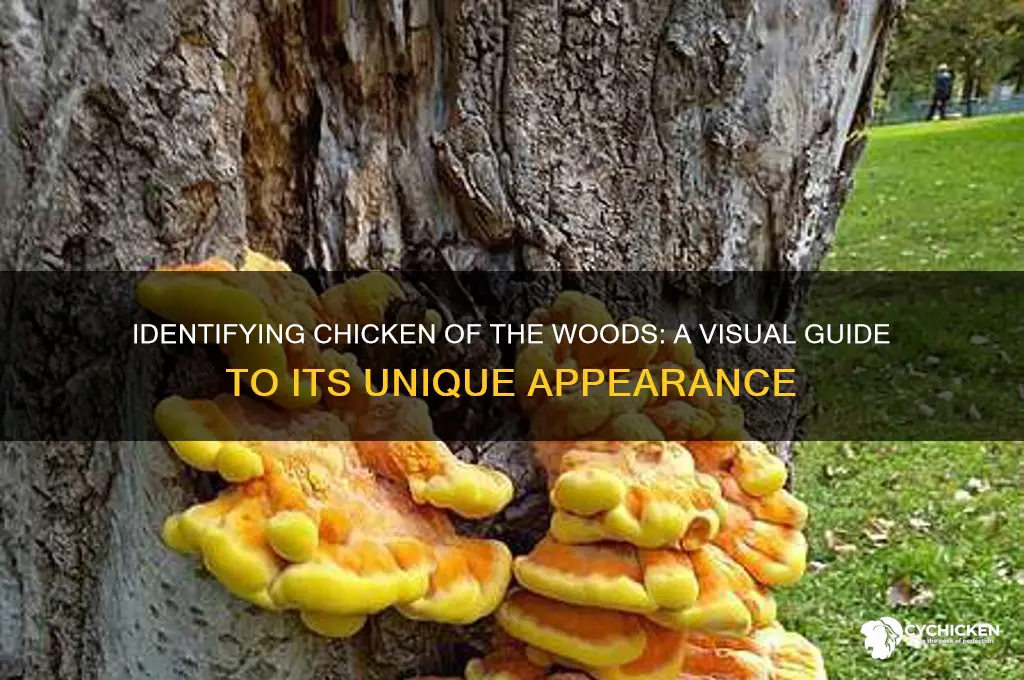 what does the chicken of the woods mushroom look like
