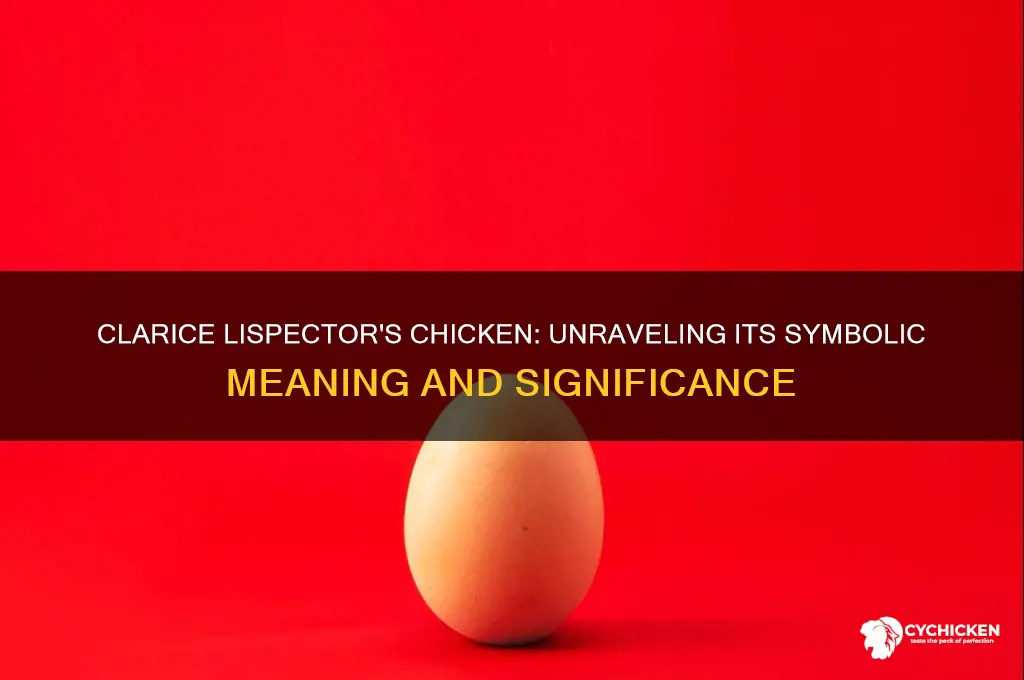 what does the chicken symbolize in clarice lispector