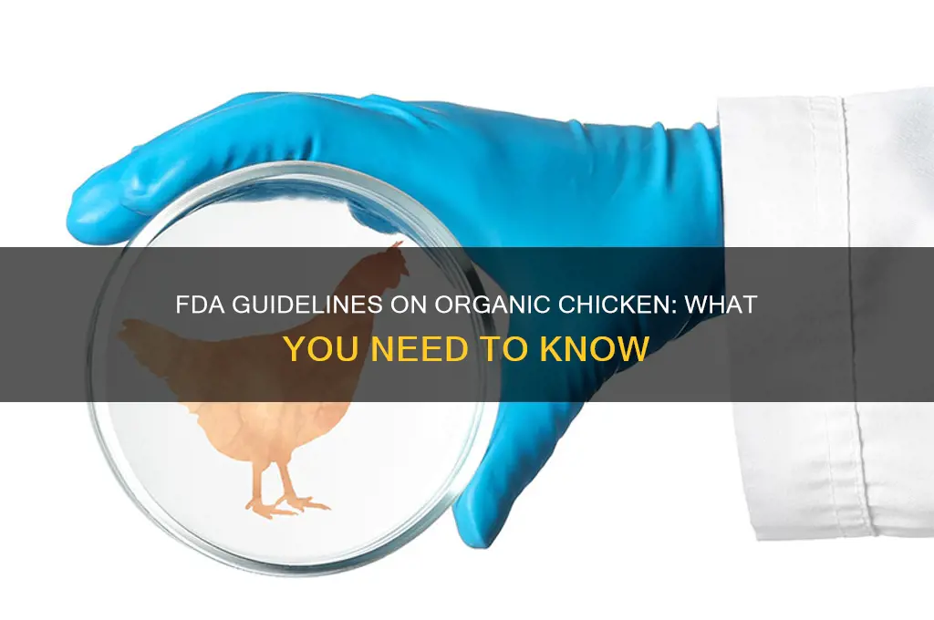 what does the fda say about organic chicken
