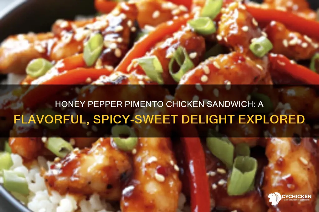 what does the honey pepper pimento chicken sandwich taste like
