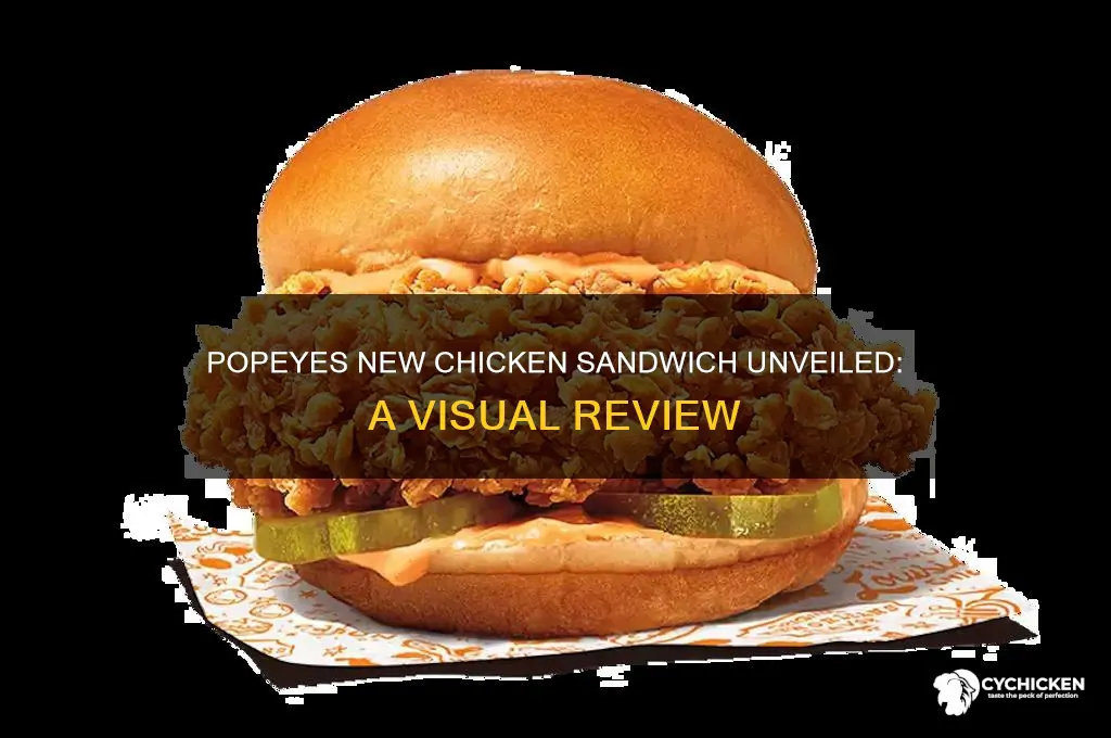 what does the new popeyes chicken sandwich look like
