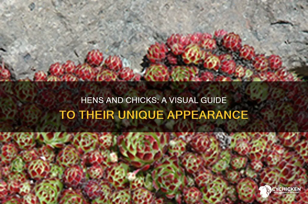 what does the plant hens and chicks look like