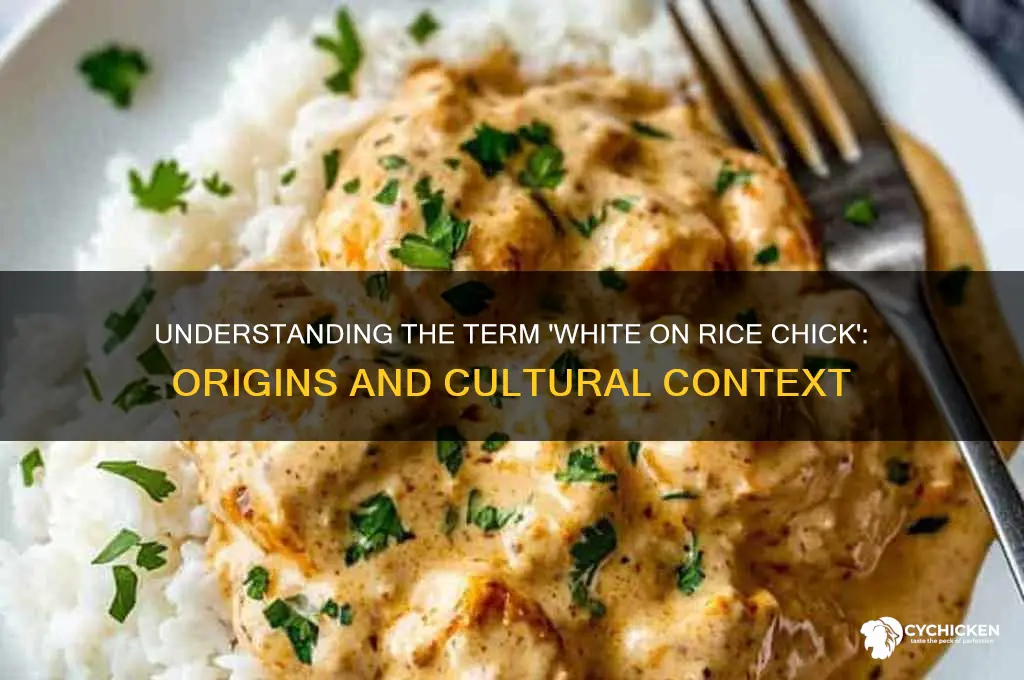 what does the term white on rice chick