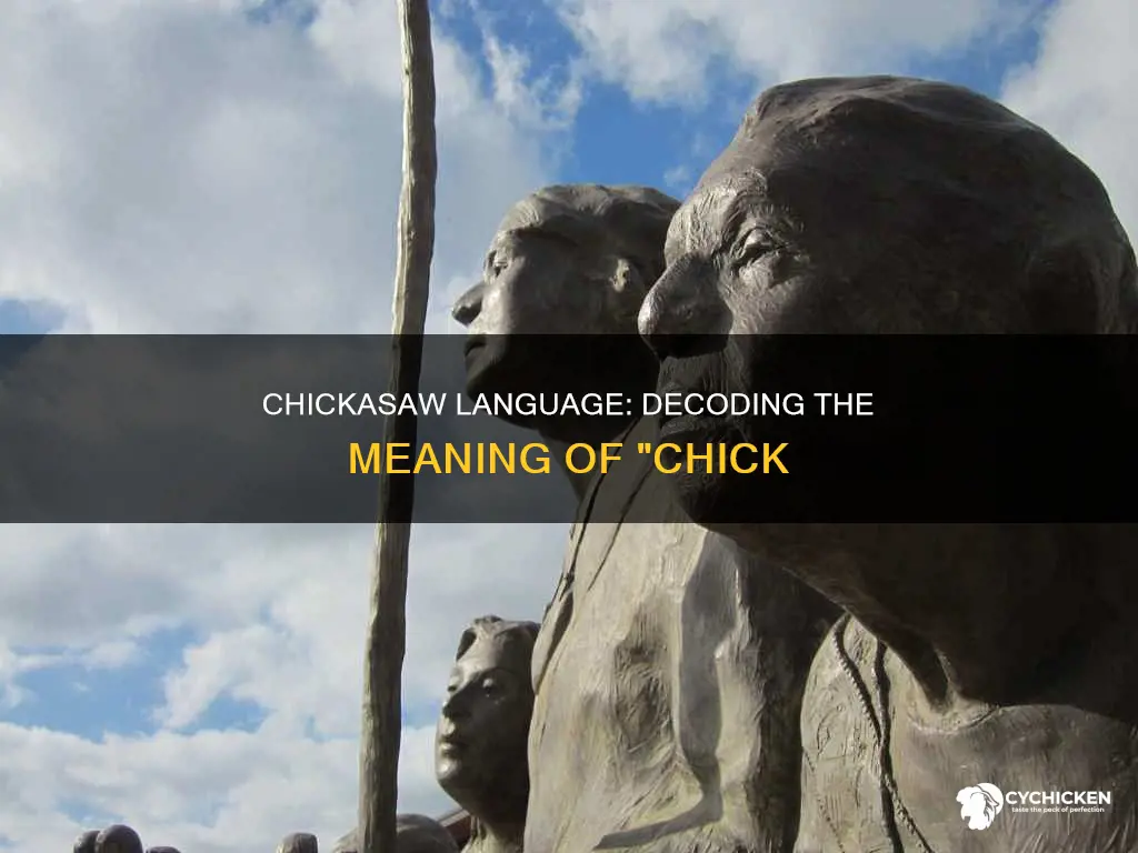 what does the word chick mean in chickasaw language