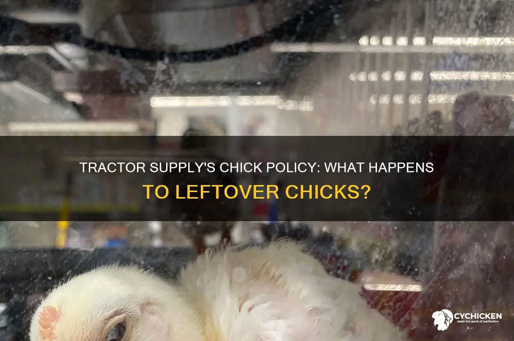 what does tractor supply do with leftover chicks