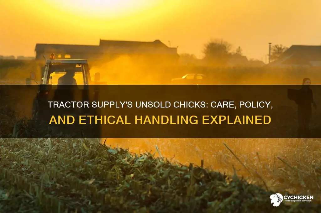 what does tractor supply do with unsold chicks