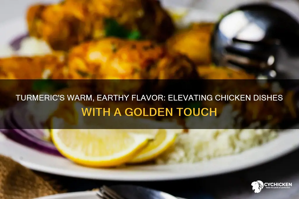 what does turmeric taste like on chicken