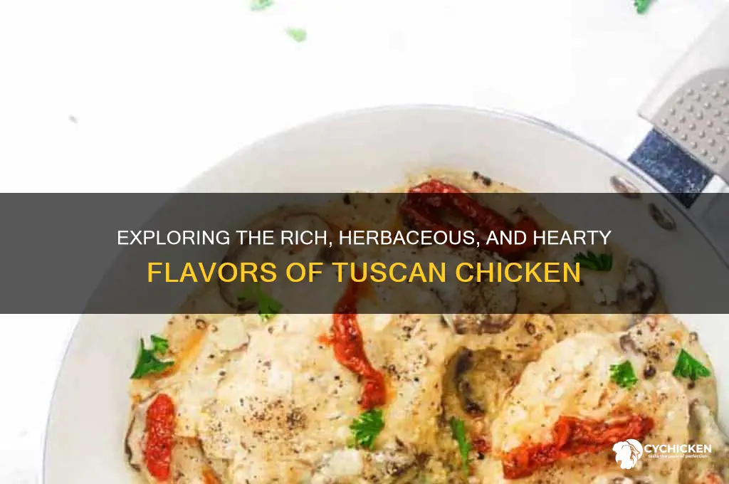 what does tuscan chicken taste like