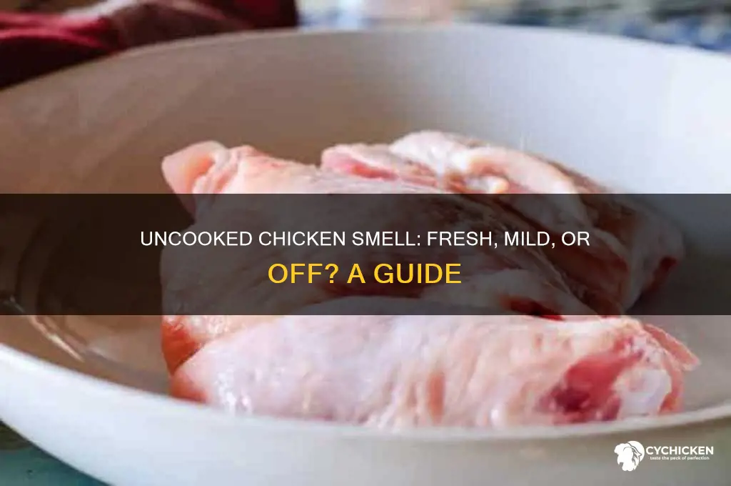 what does uncooked chicken smell like