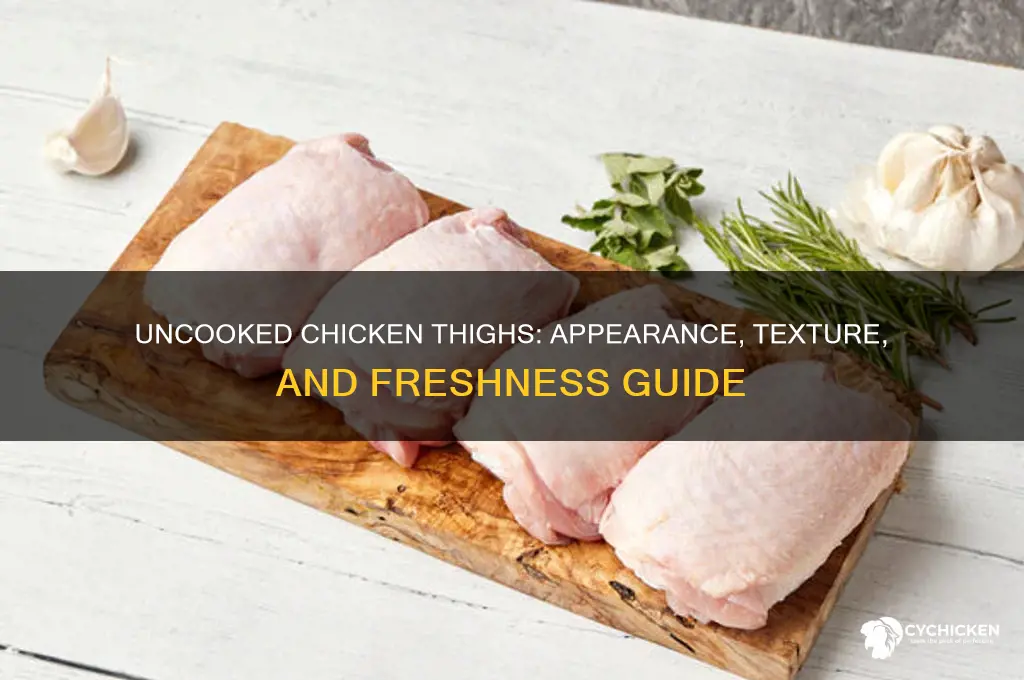 what does uncooked chicken thigh look like