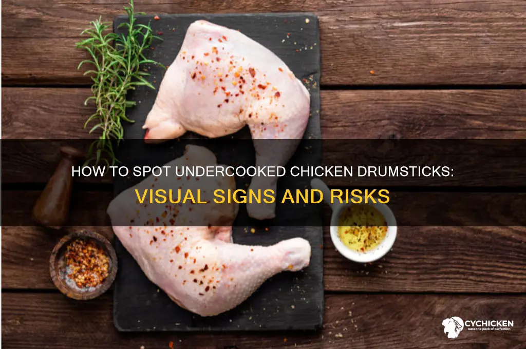 what does undercooked chicken drumstick look like