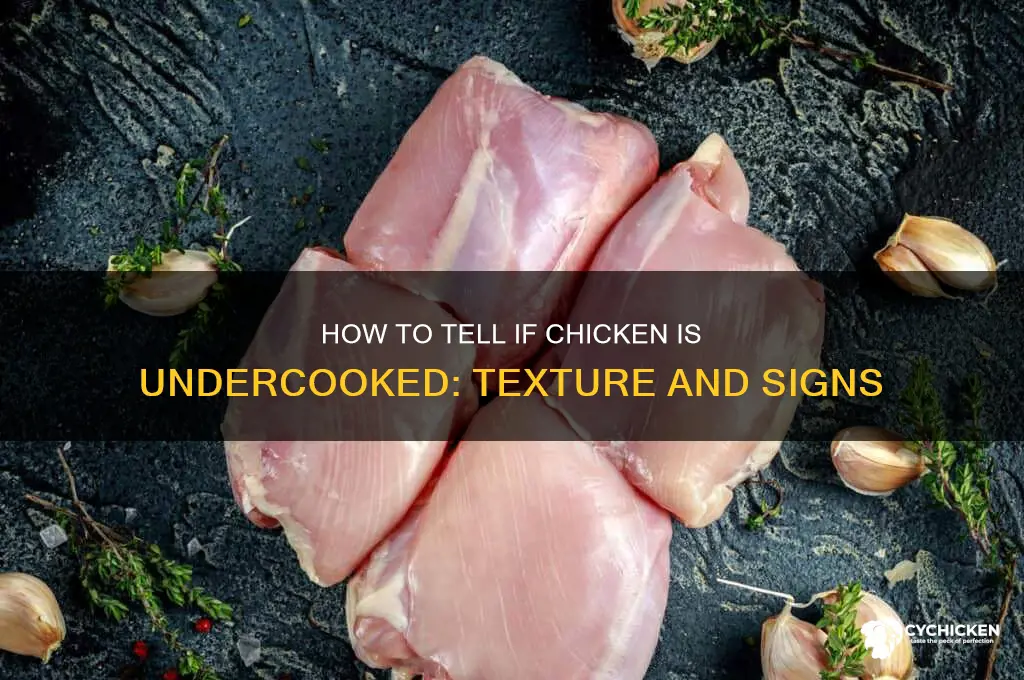 what does undercooked chicken feel like