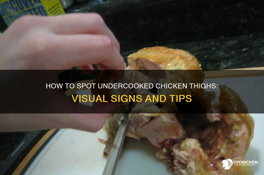 what does undercooked chicken thigh look like