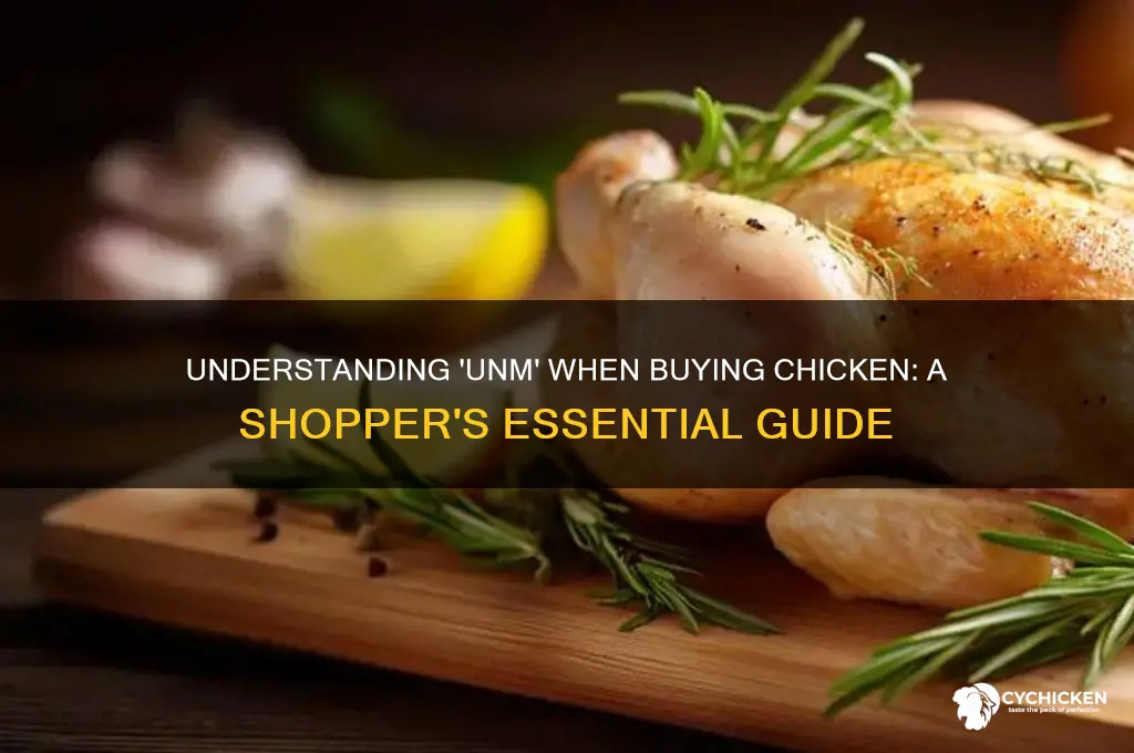 what does unm when buying chicken