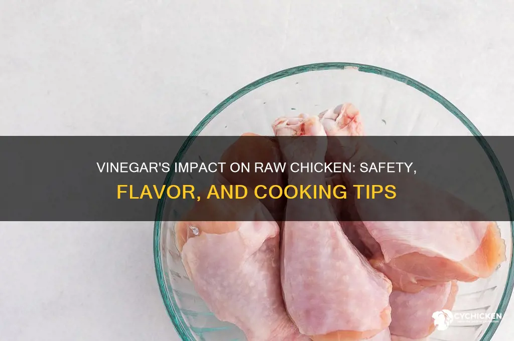 what does vinegar do to raw chicken