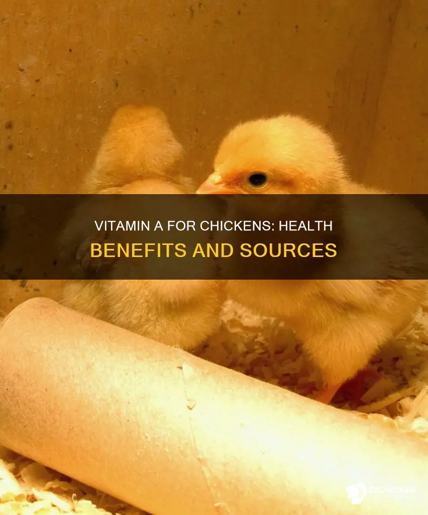 what does vitamin a do for a grower chicken