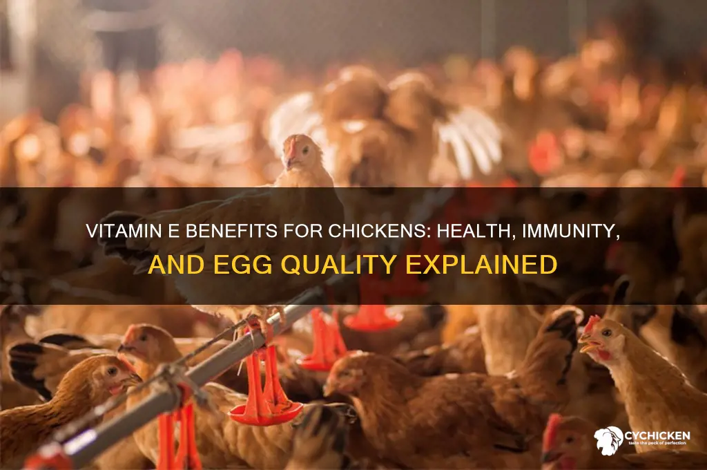 what does vitamin e do for a chicken