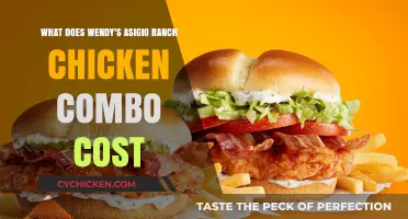 Wendy's Asiago Ranch Chicken Combo: How Much Does It Cost?