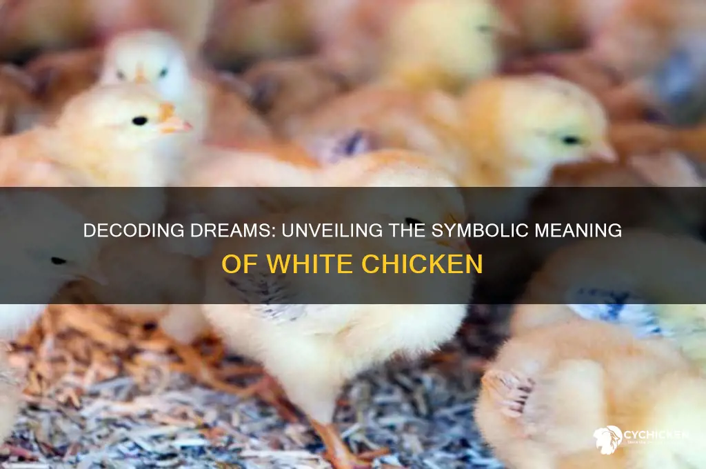 what does white chicken mean in a dream