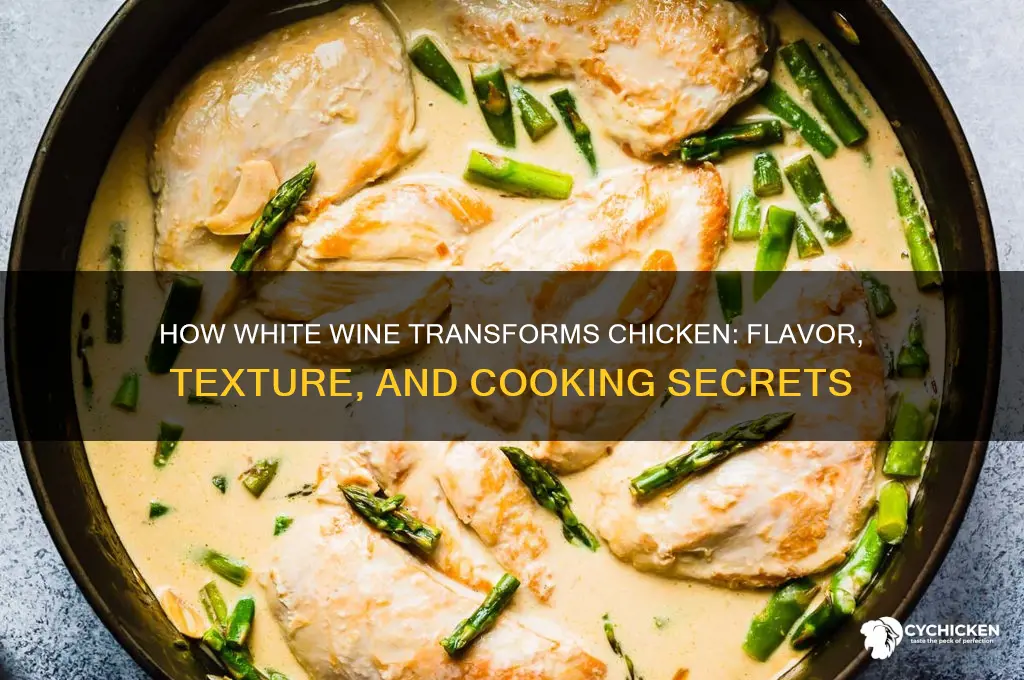 what does white wine do to chicken
