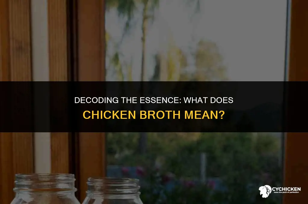 what doesnsa chicken broth mean