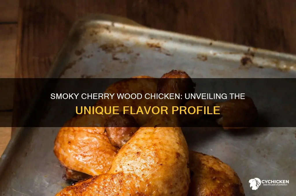 what dose chicken taste like when smoked with cherry wood