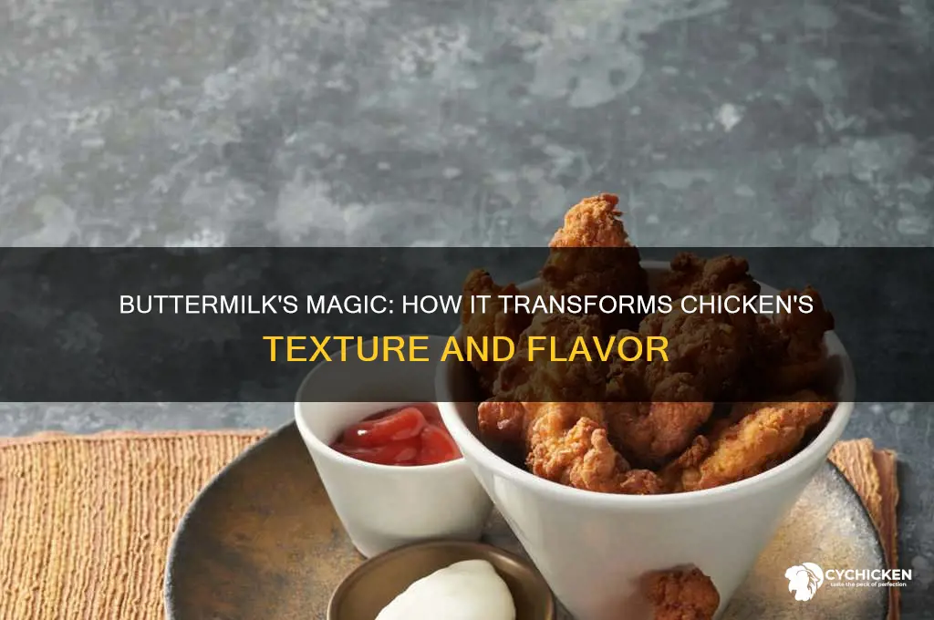 what effect does buttermilk have on chicken