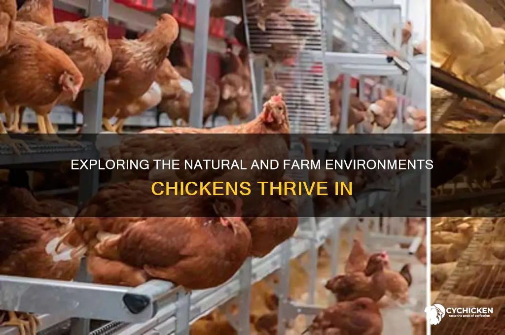 what enviorment does the chicken live in