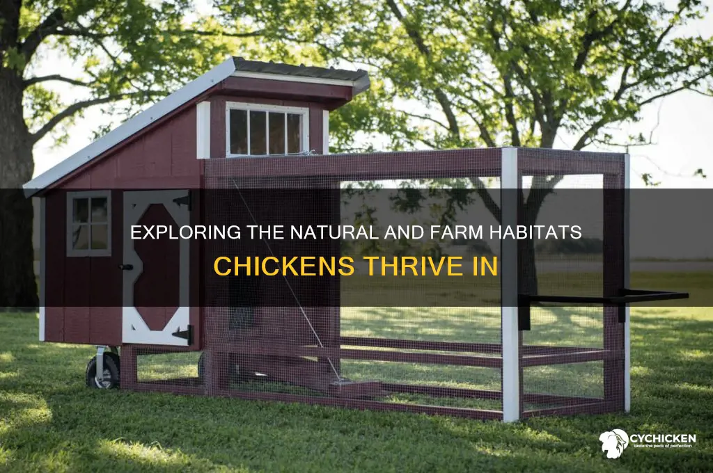 what environment does a chicken live in