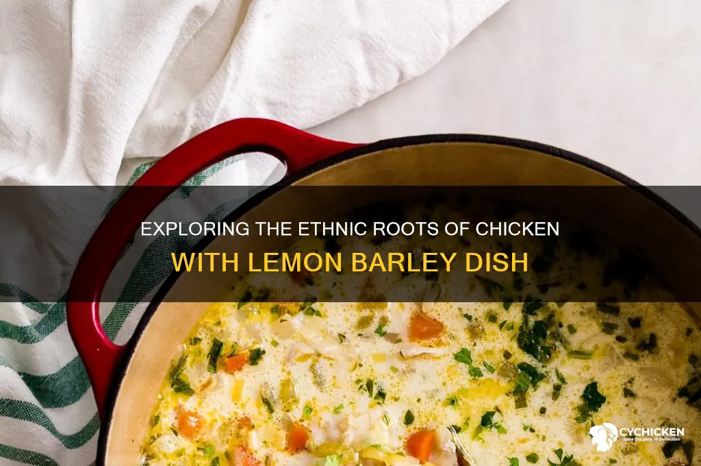 what ethnicity dish is chicken with lemon barley