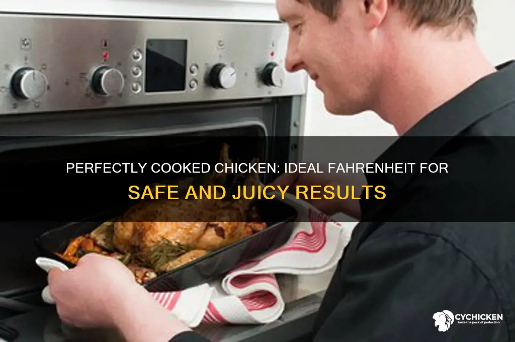 what fahrenheit for chicken to be done