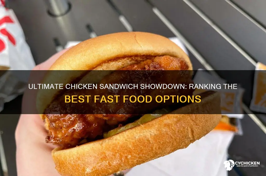 what fast food has best chicken sandwitch
