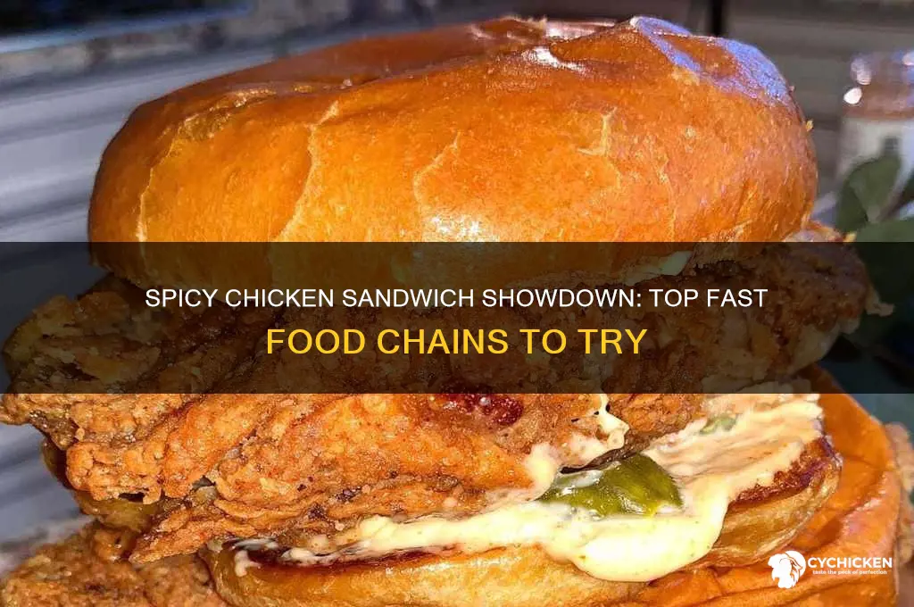 what fast food has spicy chicken sandwich