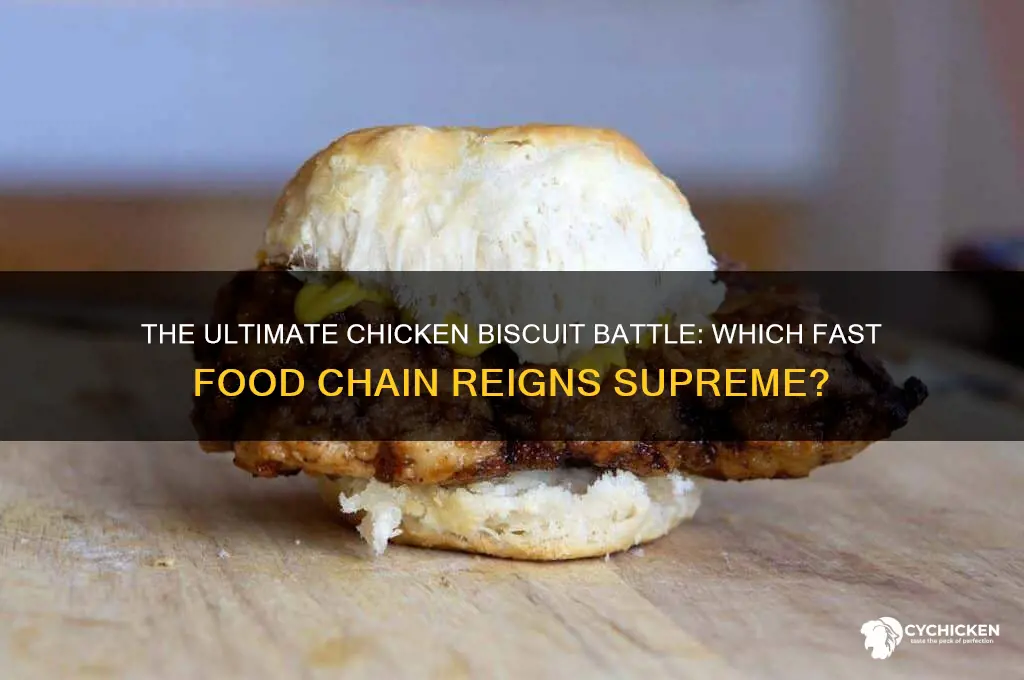 what fast food has the best chicken biscuit