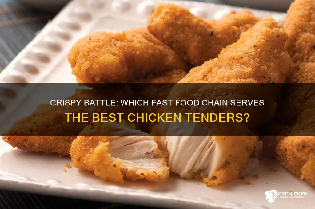 what fast food has the best chicken tenders