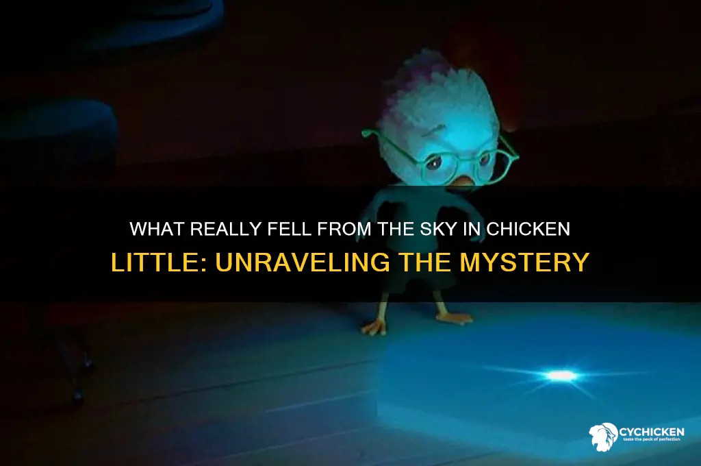 what fell from the sky in chicken little
